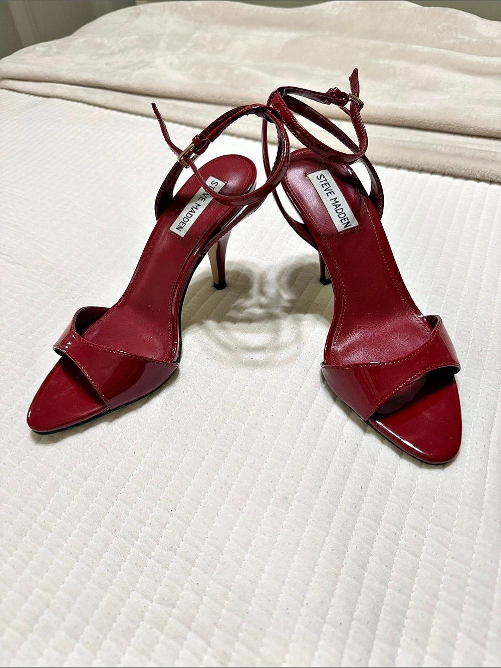 Steve Madden Red Strappy Heels